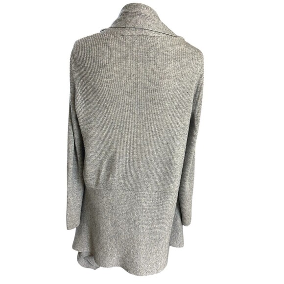 All Saints Keld Cardigan Wool Alpaca Blend Gray Asymmetrical LS  Sweater M - Picture 6 of 8
